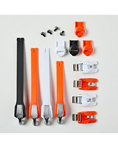 Fox Instinct strop/spænde kit sort/Hvid/ Orange